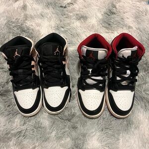 Mid Air Jordan 1s